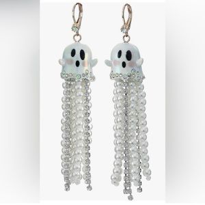 NWT Betsey Johnson Ghost Earrings
